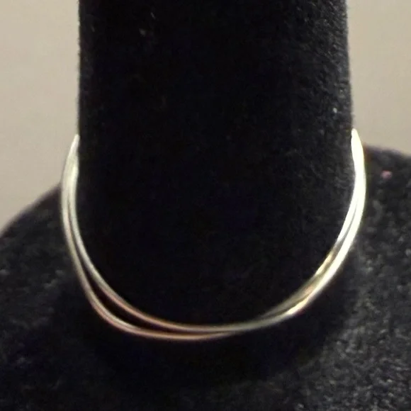 Ring - size 7 - evil eye - wire wrapped - blue & white - New! - Picture 8 of 10